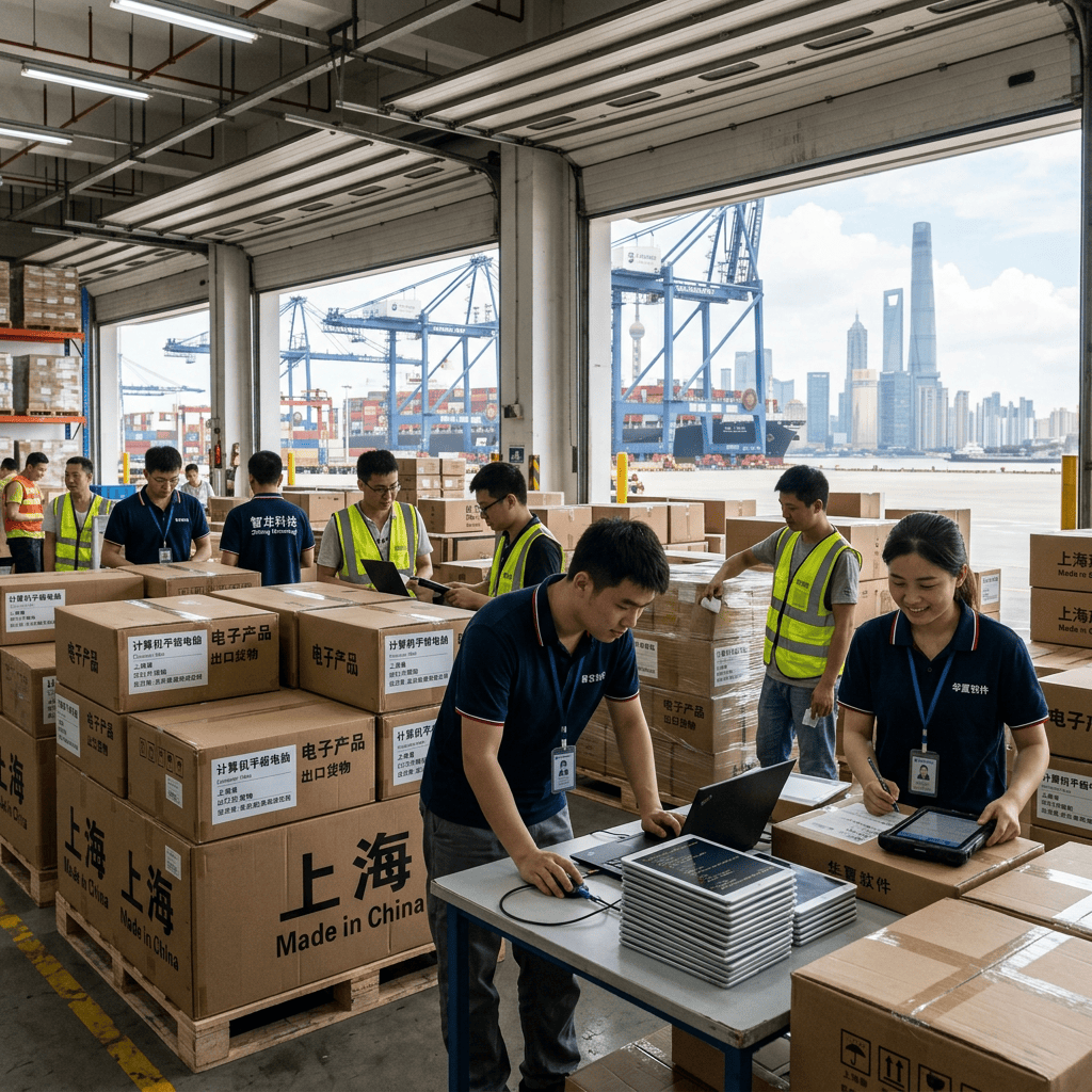 Voting computer pads shipped through Shanghai